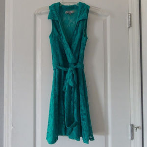 CUTE Teal Green Dress Small